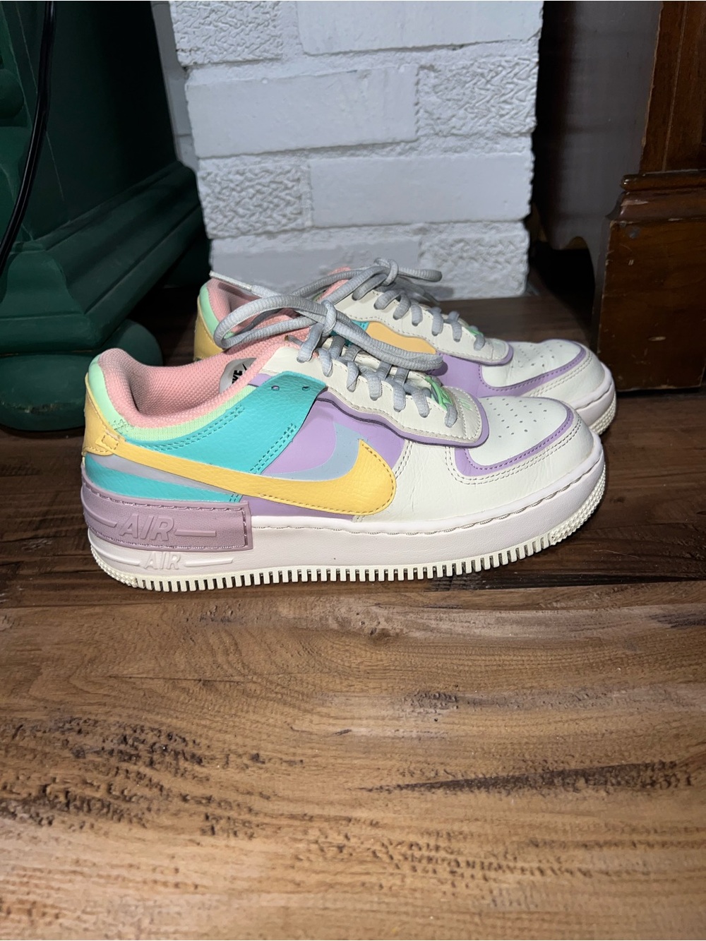 Nike Women’s Pastel Multi-Panel Air Force 1 Low Sneakers